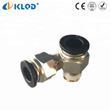 KLQD Бренд NPT Thread Pneumatic Fitting пользовательский тип с черной кнопкой PC3/8-NO2